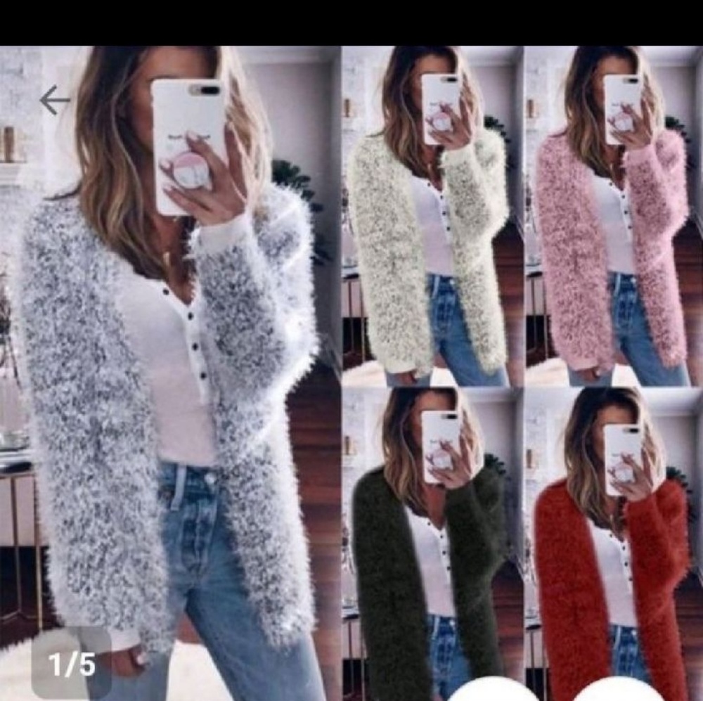 🥇HOST PICK!🥇 Last One! Long Sleeve Mohair Cardi - Picture 3 of 3